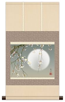 Amazon.co.jp: 10年保証 掛け軸 ミニ掛け軸 和風 花鳥画 春掛け